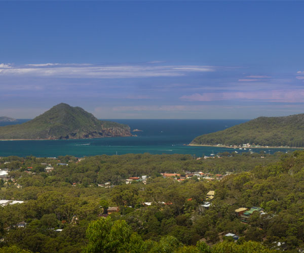 It's a nice spot where you can see all around Port Stephens from the height of above 160m.